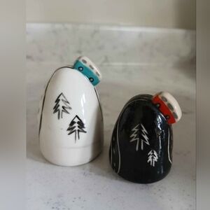 VW Salt Pepper Shakers Volkswagen Camper Van Pottery Handmade Canada Ceramic